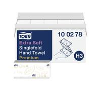 Tork Single Fold Paper Hand Towels Premium H3, 2-Ply White (Pack of 15) 100278