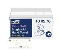 Tork Premium Paper Hand Towels H3 V-fold White 2 Ply 100278 200 Sheets Pack of 15