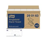 Tork Singlefold Hand Towel H3 White 3750 Sheets