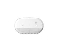 Tork SmartOne® Twin Mini Toilet Roll Dispenser White T9 High Capacity Elevation Range 682000