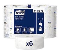 Tork T1 Premium Toilet Roll 2 Ply 110275 6 Rolls of 1800 Sheets