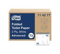 Tork T3 Folded Toilet Tissue 2-Ply 242 Sheets (36 Pack)
