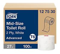 Tork T6 Advanced Toilet Roll 2 Ply 127530 27 Rolls of 320 Sheets