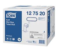 TORK 127520 Soft Toilet Roll, Mid-Size (Pack of 27)