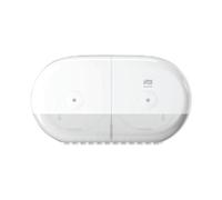 Tork SmartOne Twin Mini Toilet Roll Wall Mounted Dispenser White T9, High Capacity, Elevation Range, 682000