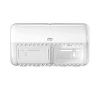 Tork Toilet Paper Roll Wall Mounted Dispenser White T4, Compact, Elevation Range, 557000