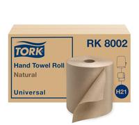 Tork Universal RK8002 Hardwound Paper Roll Towel, 1-Ply, 7.875" Width x 800' Length, Natural, Green Seal Certified (Case of 6 Rolls, 800 per Roll, 4,800 Feet)