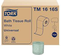 Tork Universal TM1616S Bath Tissue Roll, 2-Ply, 4" Width x 3.75" Length, White (Case of 96 Rolls, 500 per Roll, 48,000 Sheets)