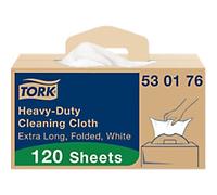 Tork W7 Premium Cleaning Cloth White 35.5 x 61.5 cm Pack of 120 Sheets