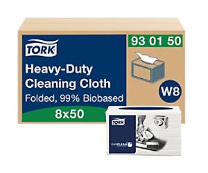 Tork W8 Premium Cleaning Cloth White 31.5 x 38.5 cm Pack of 8