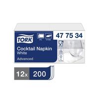 Tork Cocktail Napkin 2400Pieces 2-Ply Robust Disposable Stylish