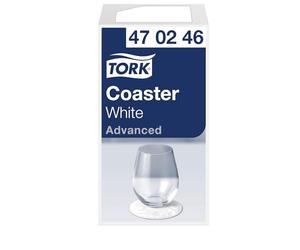 Tork White Round Paper Coaster, Extra Thick, 12 x 250 Coasters, 470246 | White