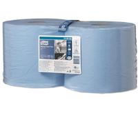 Tork Wiping Plus Combi Rol Poetpaper 2-ply Blauw W1/W2