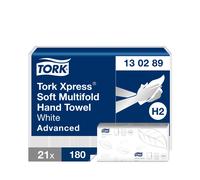 Tork Xpress® Advanced White Soft 2Ply Multifold Hand Towels (21 x 180)