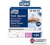 Tork Xpress Multifold Hand Towel H2 White 100 Sheets (Pack of 21) 100297