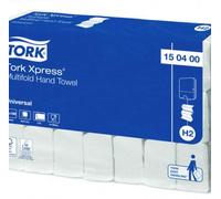 Tork Xpress® Multifold Hand Towels White H2, Universal, Economical, 21 x 190 Sheets, 150400
