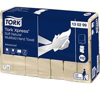 Tork Xpress Soft Multifold Hand Towels Natural H2, Advanced, Tear-Resistant, 2-Ply, 21 x 180 Sheets, 130299