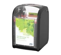 Tork Xpressnap Fit Tabletop Napkin Dispenser Black N14, Signature Range, One-at-a-time Dispensing, 6.7" x 4.4" x 5.6", 7232001