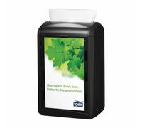 Tork 272511 Xpressnap Counter Napkin Dispenser N4 / Paper Dispenser Suitable for N4 Interfold Napkin Refills / Signature Design / Black