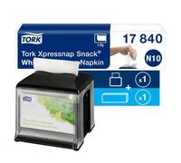 Tork Xpressnap Napkin & Paper Dispenser + Refill Set - N10 - Universal Unprinted Serviette Napkins (9000 Sheets)