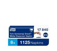 Tork Xpressnap Snack® White 1 Ply Dispenser Napkin 21.6 x 21.3cm (1 x 9000)