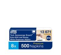 Tork Xpressnap Snack® White 2 Ply Extra Soft Dispenser Napkin (1 x 4000)