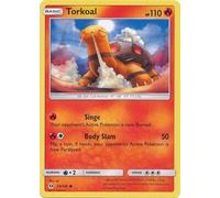Torkoal 23/149 Common Pokemon Card (Sun & Moon Base Set) + 1x TitanCards® Toploader