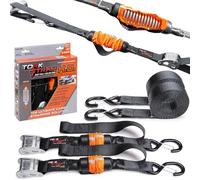 TorkStrap HD750 (2-Pack). Just Pull! This Innovative Strap Combines The Best Features of a Ratchet, Bungee, and Lashing Strap in one, Making it The Ultimate Cargo Transport Solution.