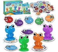 Torlam Sight Word Games Frog Site Educational Cards, Educational Flash Cards, Learning Games for Kids, Home Education Supplies, Pre-K, Kindergarten, 1st, 2nd