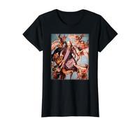 Torment of Saint Anthony Painting by Michelangelo 1488 Value Graphic T-Shirt, Women, Black, S