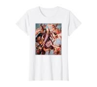 Torment of Saint Anthony Painting by Michelangelo 1488 Value Graphic T-Shirt, Women, White, L