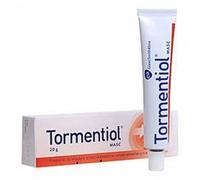 TORMENTIOL Ointment 20g - Anti Inflammatory Antibacterial Astringent Action Skin Inflammation Scratches Acne Varicose Legs Ulcers Purulent Lesions Topical Skin Treatment