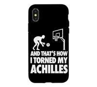 Torn Achilles tendon rupture surgery Funny Achilles Repair Case for iPhone X/XS