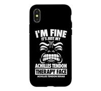 Torn Achilles tendon rupture surgery Funny Achilles Repair Case for iPhone X/XS