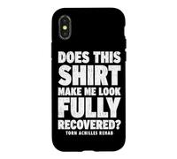Torn Achilles tendon rupture surgery Funny Achilles Repair Case for iPhone X/XS
