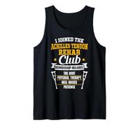 Torn Achilles Tendon Rupture Surgery Funny Achilles Repair Tank Top