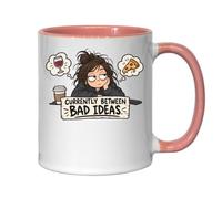 Torn Between Two Tempting Choices Ceramic Tea Coffee Mug Pink