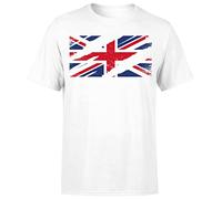 Torn Union Jack Flag T-Shirt Funny Country British Retro Mens T Shirt#Or#P1#A White L