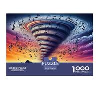 Tornado 1000 Pieces Jigsaws for Adults Natural Wonder Art Colorful DIY Craft Beautiful Home Decoration Uncover The Puzzle 70x50cm/1000pcs