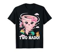 Tornado 2 Year Old Girl Birthday Two Nado 2nd Bday Kids T-Shirt