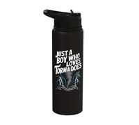Tornado Boy Storm Chaser Tornado Chaser Stainless Steel Insulated Water Bottle