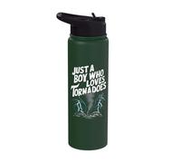 Tornado Boy Storm Chaser Tornado Chaser Stainless Steel Insulated Water Bottle