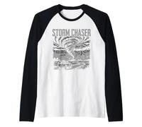 Tornado Chaser Storm Chasing Meteorologist Raglan Baseball Tee