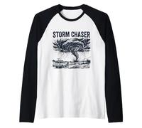 Tornado Chaser Storm Chasing Meteorologist Raglan Baseball Tee