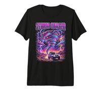 Tornado Chaser Storm Chasing Meteorologist Retro Wave Premium T-Shirt