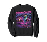 Tornado Chaser Storm Chasing Meteorologist Retro Wave Sweatshirt