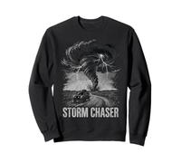 Tornado Chaser Storm Chasing Meteorologist Retro Wave Sweatshirt