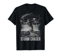 Tornado Chaser Storm Chasing Meteorologist Retro Wave T-Shirt