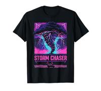 Tornado Chaser Storm Chasing Meteorologist Retro Wave T-Shirt