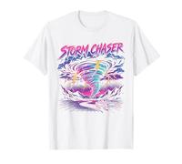 Tornado Chaser Storm Chasing Meteorologist Retro Wave T-Shirt